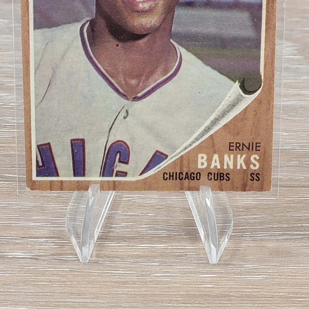 Ernie Banks 1962 Topps 25 Chicago Cubs Shortstop HOF Vintage Baseball Card